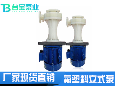 PVDF耐高溫氟塑料立式泵,耐高溫立式泵價格型號-臺寶泵業